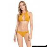 Robin Piccone Women's Luca Keyhole Barbell High Neck Bikini Top Mustard B074Q8PWGR